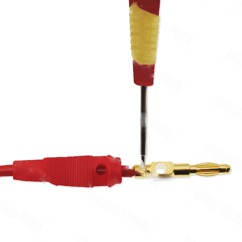 10 Uds. Conector Banana de 4mm tornillo de altavoz de Audio adaptador de conector de placa dorada sin soldadura Color negro rojo C5