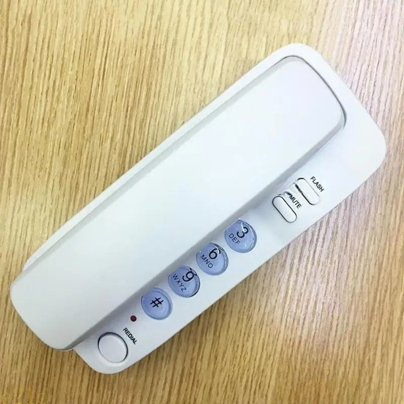 Teléfono fijo pared E21E, miniteléfono portátil, teléfono montable en pared - imagen 5