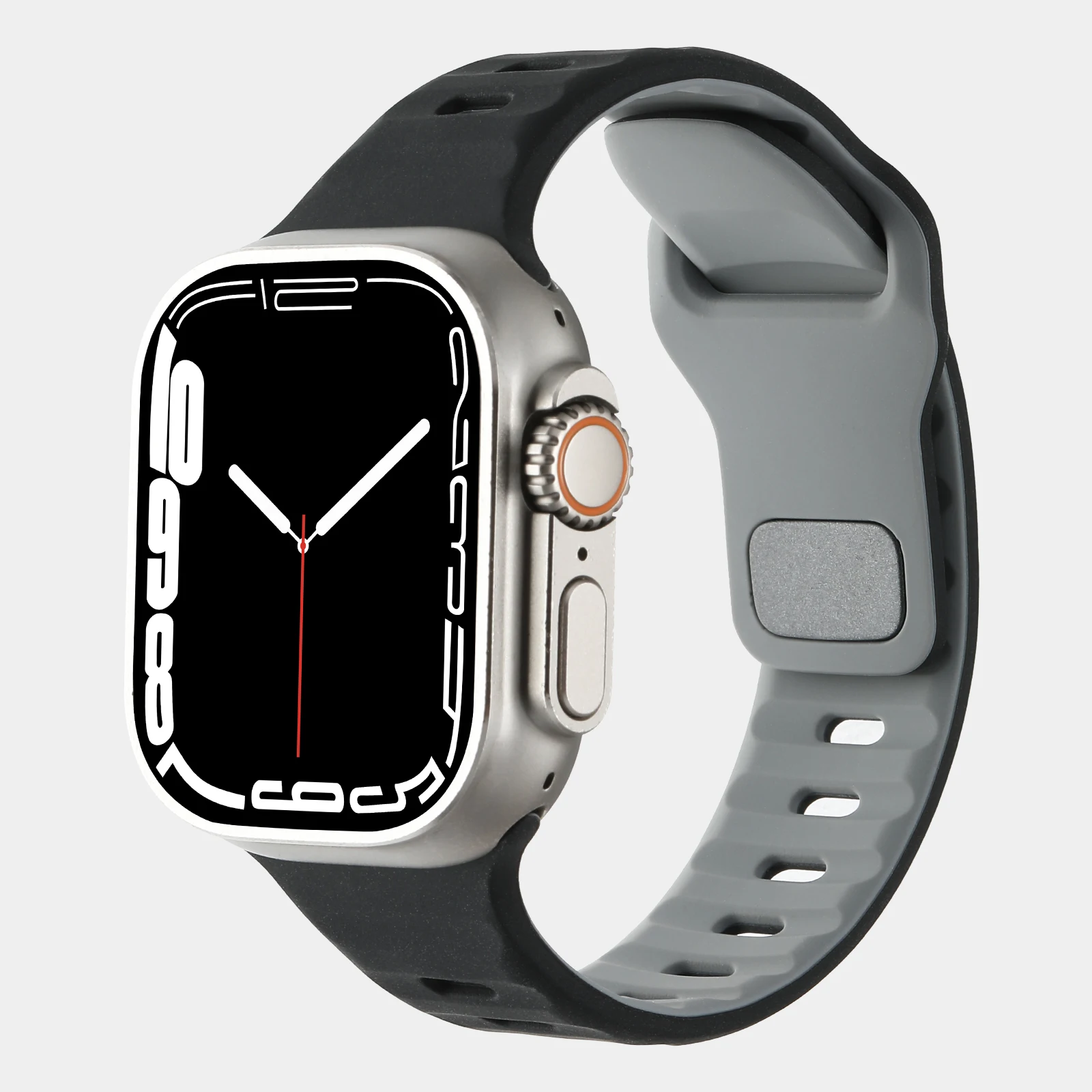 Correa deportiva de silicona para Apple Watch, Correa de 44mm, 45mm, 42mm y 46mm, serie iWatch 10 9 8 7 6 SE 5 4 Ultra 2 49mm - imagen 4