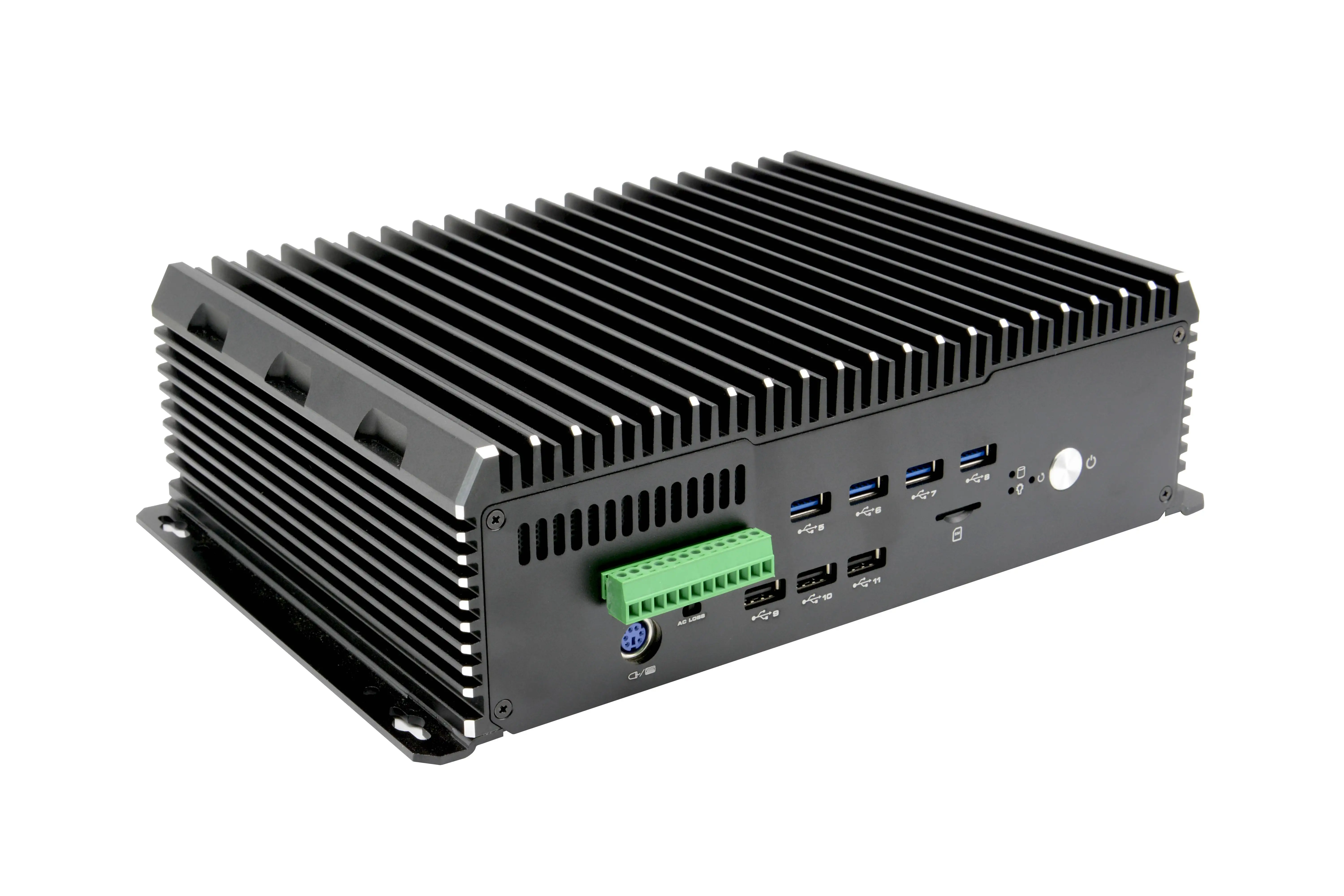 Mini PC Industrial Intel i7 de 9. ª generación, 2023 T, 9700 GHZ, i5-9500T, 4,3G, Sin ventilador, ordenador resistente, 9 x LAN, 4 x POE, 11 x USB, GPIO, HDMI, VGA, 3,7 - imagen 4