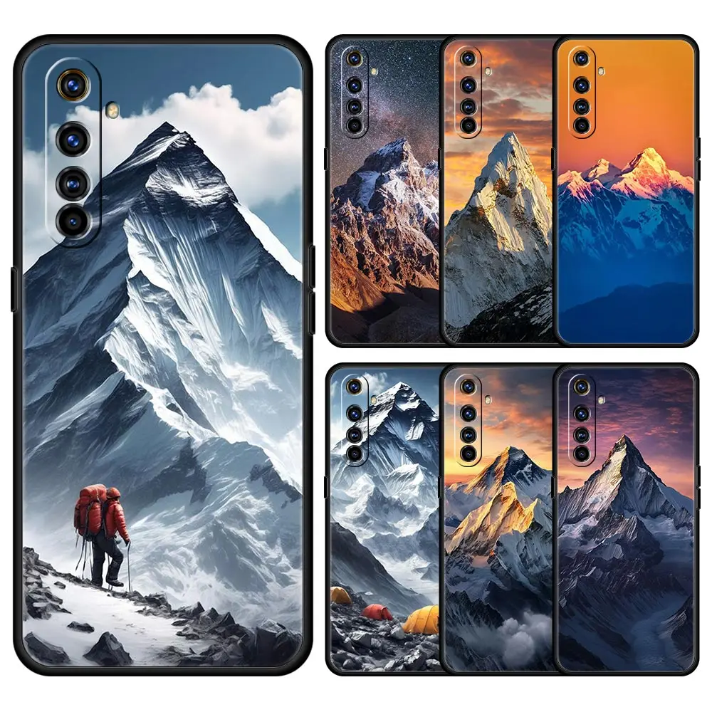 Everest mountain world primero para Realme GT Neo 2 3 3T 5 funda de teléfono 12 11 5G 10 9 8 5G 7 6 GT5 GT3 GT2 Pro C21 C11 C25 C35
