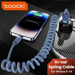 Cable Coche Toocki Retráctil Carga Rápida iPhone Lightning