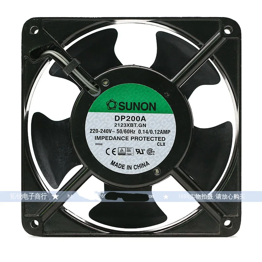 Ventilador de CA 220V para Sunon DP200A P/N 2123XBT.GN 0.14A 12038 220V 120*120*38mm ventilador de refrigeración de gabinete de caja industrial 120mm - imagen 2