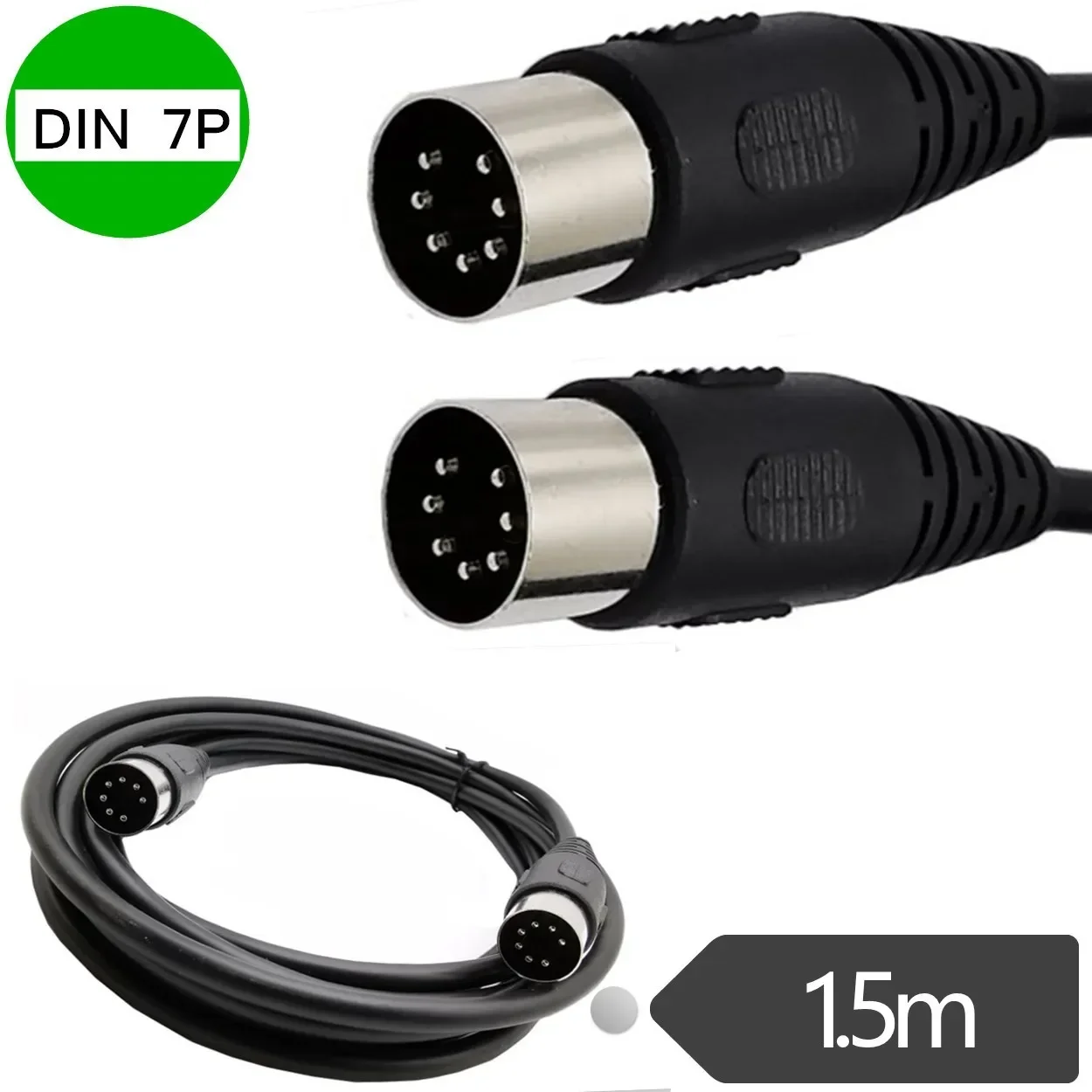 Cable DIN de 7 pines, cable de audio premium profesional DIN macho de 7 pines a DIN macho de 7 pines para sistemas estéreo Bang & Olufsen, Naim, Quad - imagen 3