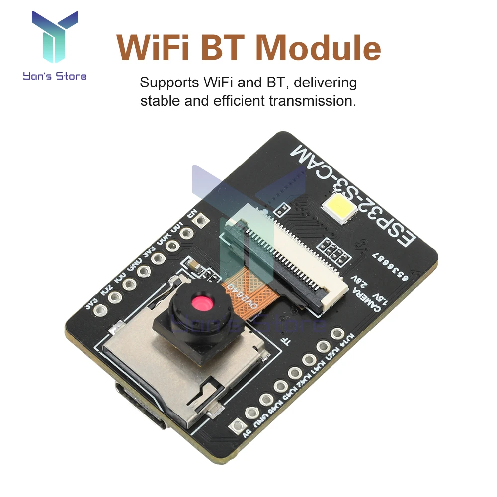 ESP32-S3-CAM Módulo de visión AI Placa de desarrollo WiFi BT con detección facial y reconocimiento de color - imagen 5