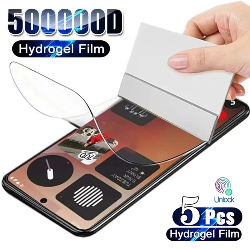 Película de hidrogel para nada teléfono 3 Pro Lite 3a 2a Pro 1, Protector de pantalla de cubierta completa para nada CMF Phone 2 Pro 1, 5 uds.