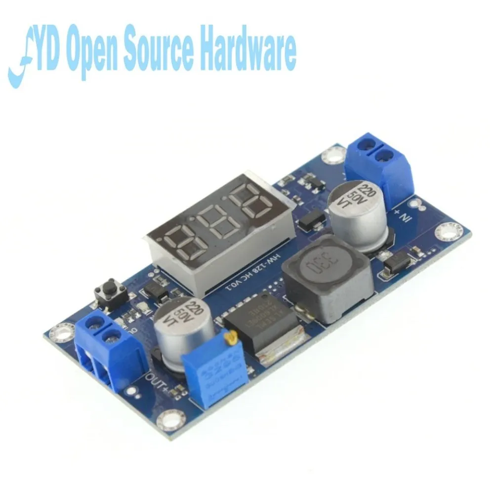 XL6009 DC-DC Boost Converter 3A, 4,5-32V a 5-52V Módulo elevador ajustable con voltímetro LED digital - imagen 2