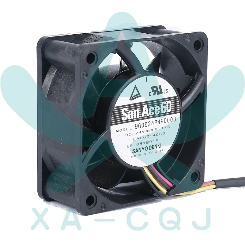 Ventilador de refrigeración con convertidor de velocidad, nuevo y original, SanAce60 9G0624P4FD003 6cm 6025 24V 0.17A 4 cables PWM - imagen 4