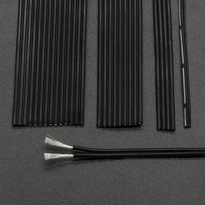 Cable de cobre Flexible de 2/5/10M 30 28 26 24 22 20AWG multinúcleo 2P 4P 6P 8P 14P Cable paralelo de silicona resistente a altas temperaturas - imagen 4