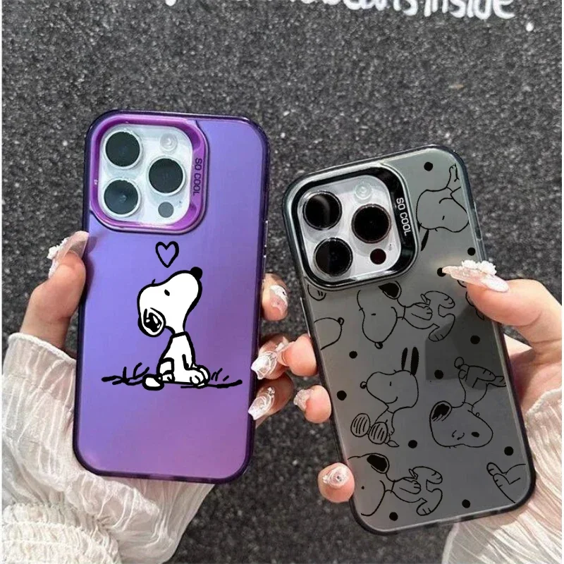 Cute Y2K Snoopy Case For OPPO Reno 13F 12F 11F 13 12 10 11 Pro 5G Reno 7 4G 5 6 Lite 8 A60 A38 A18 A57 A77 A78 A98 A79 5G Cover - imagen 5
