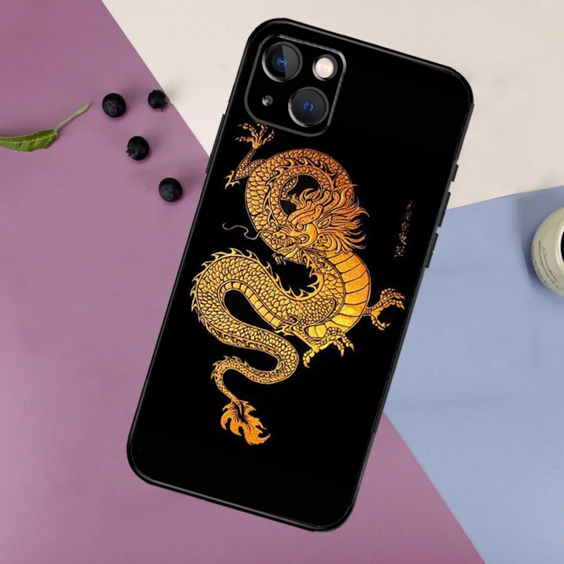 Funda de silicona de dragón chino para iPhone 17 15 14 13 12 11 Pro Max 16 Plus 12 13 Mini 16e 17 Air contraportada - imagen 4
