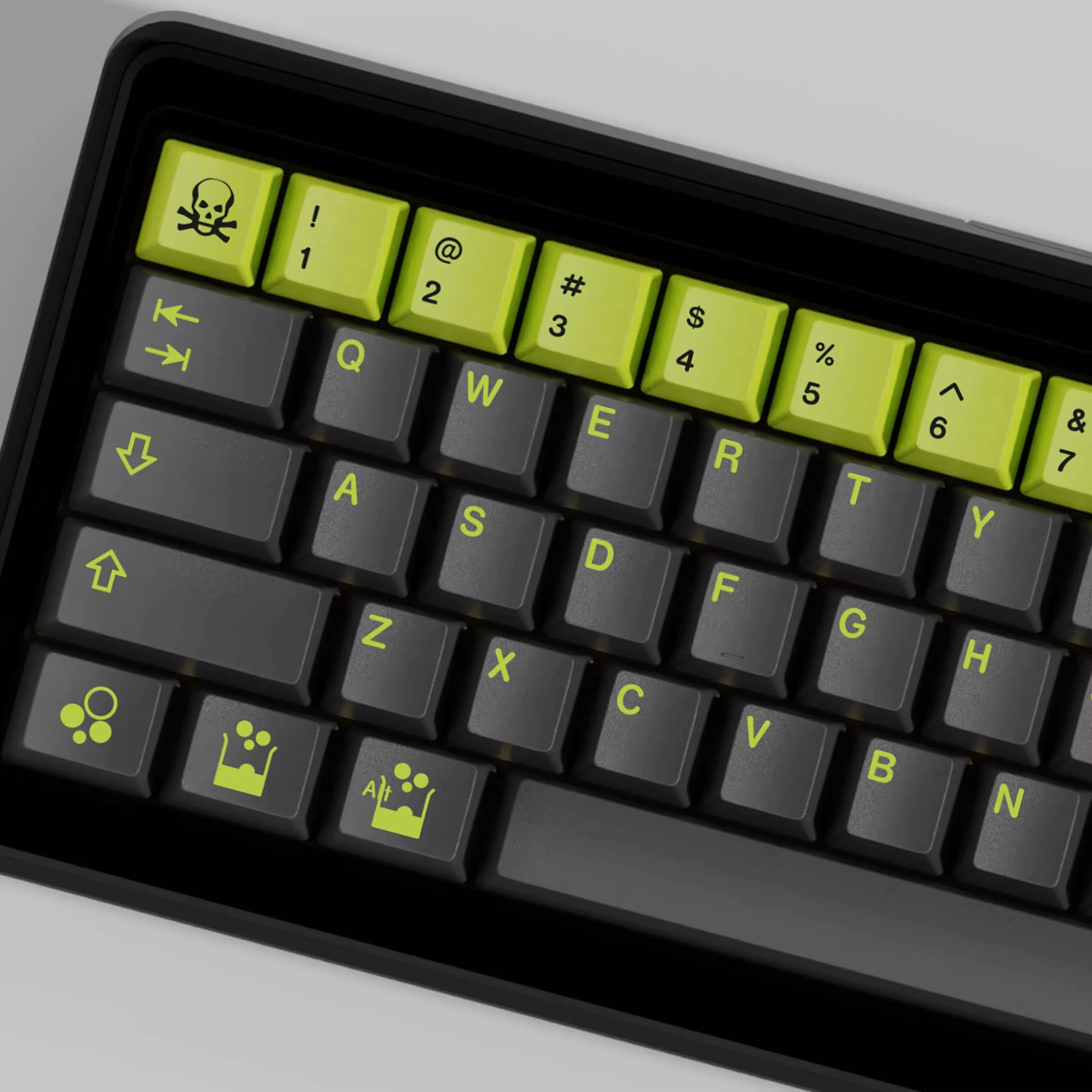 Juego de teclas tóxicas PBT GMK, perfil Cherry, teclas de sublimación de 5 lados para teclado mecánico MX Switch, barra espaciadora dividida 2.25U 2.75U - imagen 4