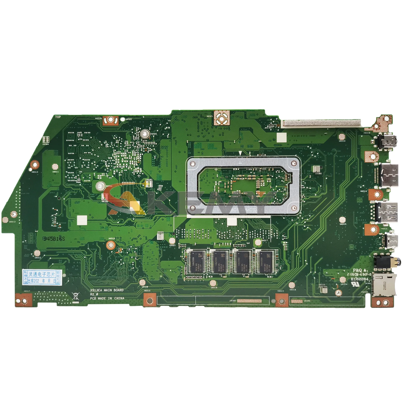 Placa base para ordenador portátil ASUS X513EQ X513EP R513E K513E F513E A513E, placa base para ordenador portátil, CPU I3 I5 I7 10th/11th Gen 4G/8G-RAM - imagen 3