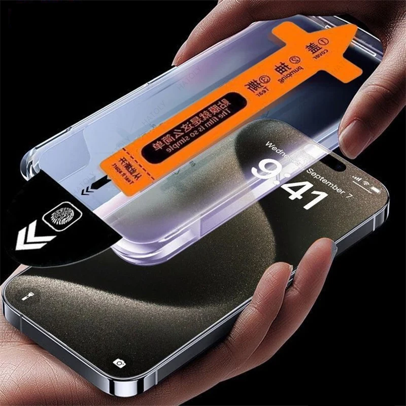 Para Realme 14T vidrio de instalación sin polvo para Realme 14T Protector de pantalla película protectora de borde negro para Realme 14T 5G - imagen 4