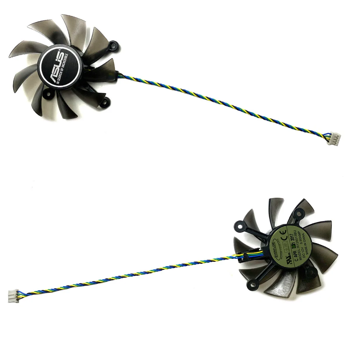 Nuevo para ASUS GeForce GTX1030 1050 1050ti Phoenix ventilador de repuesto para tarjeta gráfica R 128015 BU - imagen 4