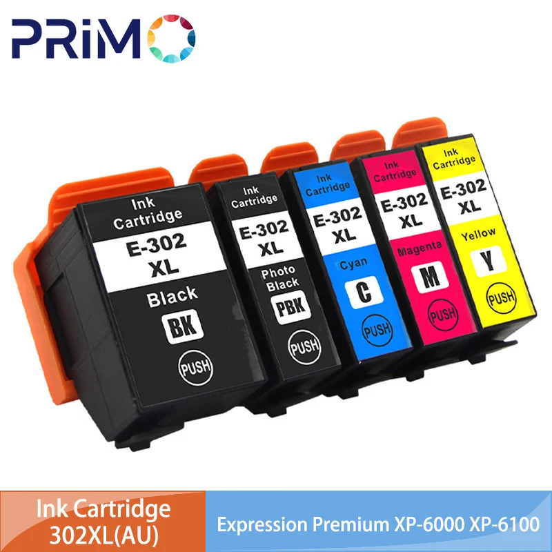 Cartucho de tinta Australia 302XL E-302XL para impresora Epson Expression Premium XP-6100 XP-6000