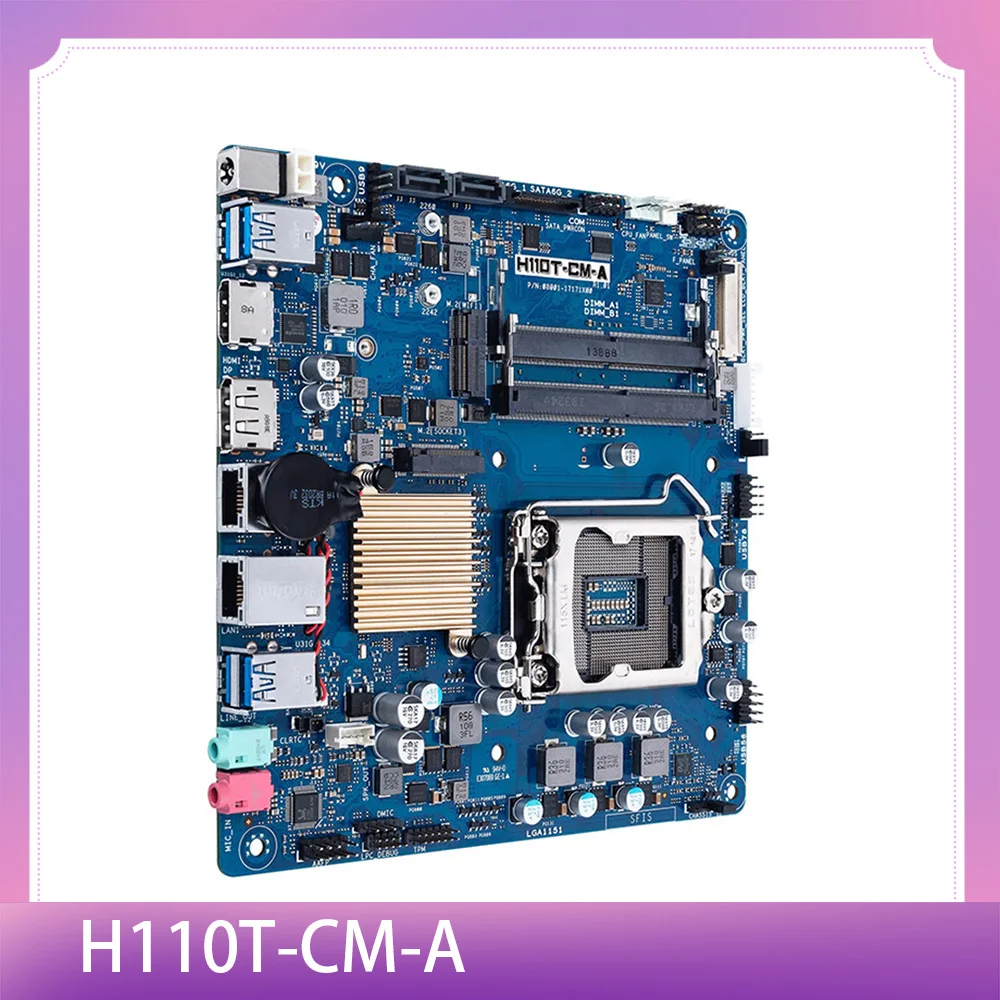 Placa base de control industrial que admite la sexta/seventh CPU dual LAN tres pantallas H110T-CM-A - imagen 2