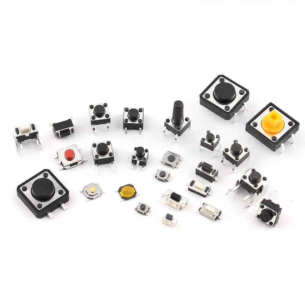 125/140 Uds interruptor de botón táctil DIP SMD Micro interruptor Kit 14 valores 25 valores Micro botones Kit de componentes táctiles, para juguete de TV - imagen 4