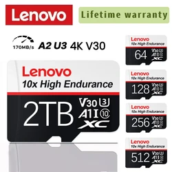 Tarjeta De memoria Lenovo De 2TB para Nintendo Switch, 1TB, V60, 4K, Micro TF, tarjeta SD, 128GB, 256GB, 512GB, Cartao De Memoria para juego Nintendo 64