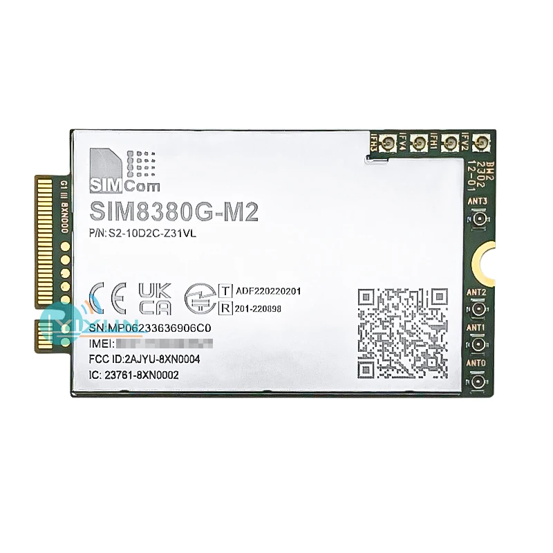 SIMCOM SIM8380G-M2 Módulo multibanda 5G mmWave R16 NSA/SA Sub-6G Compatible con SIM8300G SIM8202G RM530N-GL FM350-GL RM510Q-GL