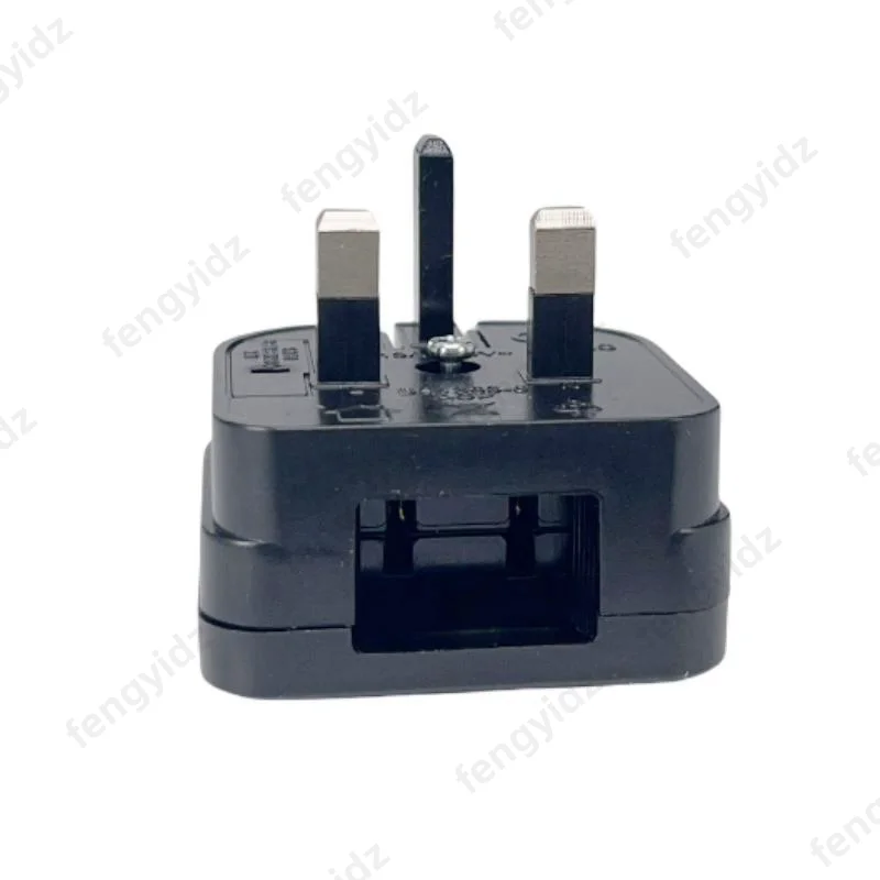 Caja adaptadora de enchufe de EE. UU. a Reino Unido, tipo redondo, dos pines, convertir a 3 pines, conversión de enchufe de energía eléctrica, enchufe de afeitadora con fusible 13A - imagen 5