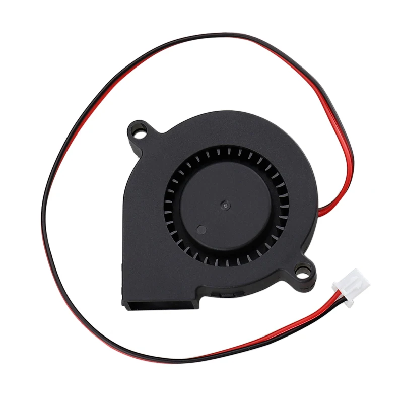 Gdstime-ventilador de refrigeración Turbo para impresora 3D, enfriador centrífugo sin escobillas, 2 piezas, 5cm, 24V, 2 pines, 50x50x15mm, 5015 - imagen 4