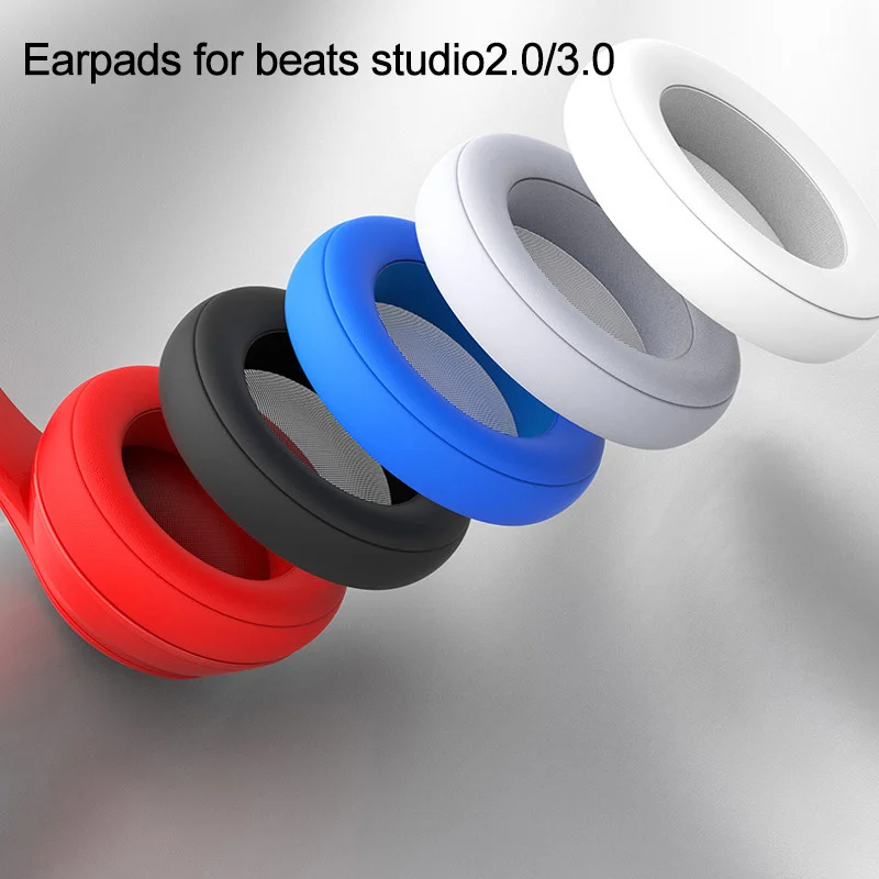 Almohadillas de repuesto para auriculares Beats Studio 2 3, almohadillas inalámbricas/con cable, compatible con Bluetooth, funda suave - imagen 2