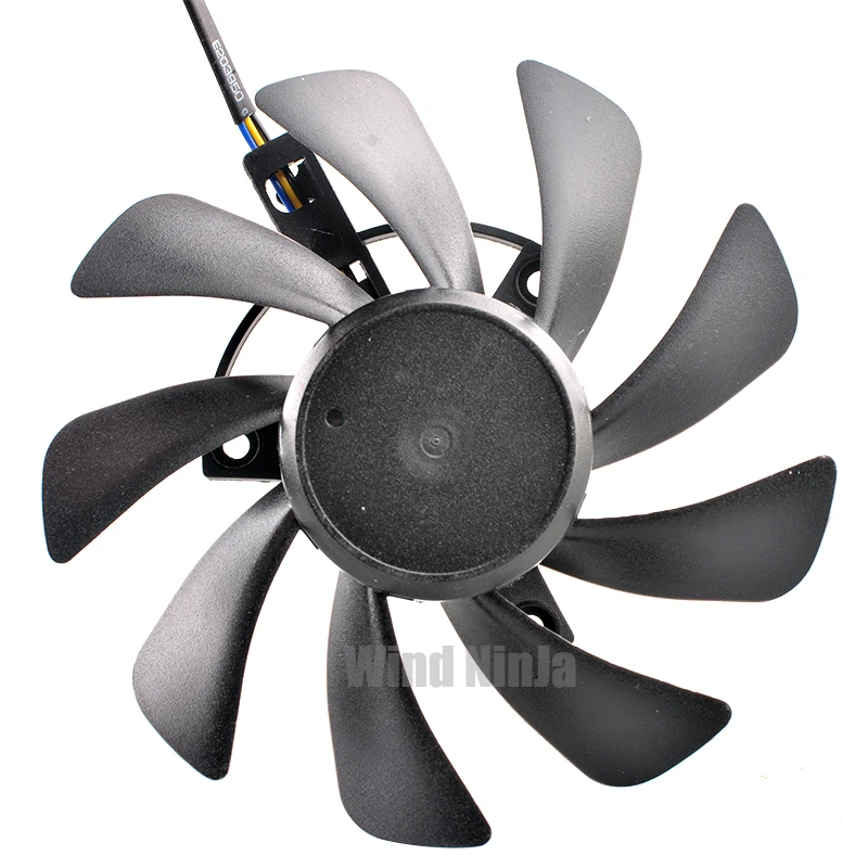 T129215BU Ventilador de refrigeración de tarjeta gráfica de 4 pines DC12V 0.50A Compatible con RX570 590 RED DRAGON - Pieza de hardware de computadora - imagen 5