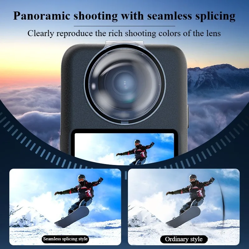 Protectores de lentes para DJI Osmo 360 protectores de lentes protección lente panorámica PC cubierta protectora resistente a los arañazos accesorios de lentes de cámara - imagen 4