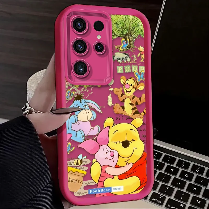Funda de silicona Disney Winnie Pooh Piglet para Samsung Galaxy S25 S24 S23 Ultra S22 S21 Plus FE 5G A54 A34 A14 A73 A53 A33 5G - imagen 4