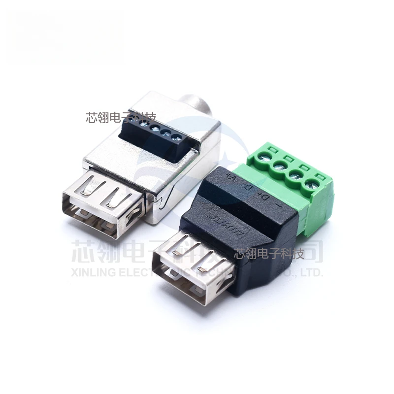 Enchufe USB sin soldadura, cabezal USB macho/hembra, conector para teléfono móvil/teclado/ratón, enchufe USB - imagen 2