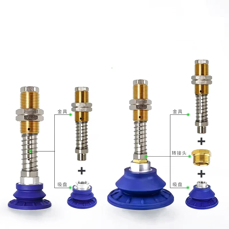 Ventosa neumática de vacío, FEST-G1/8 G1/4 G3/8, biela no giratoria, herramientas de automatización de brazo robótico de rosca M20 - imagen 5