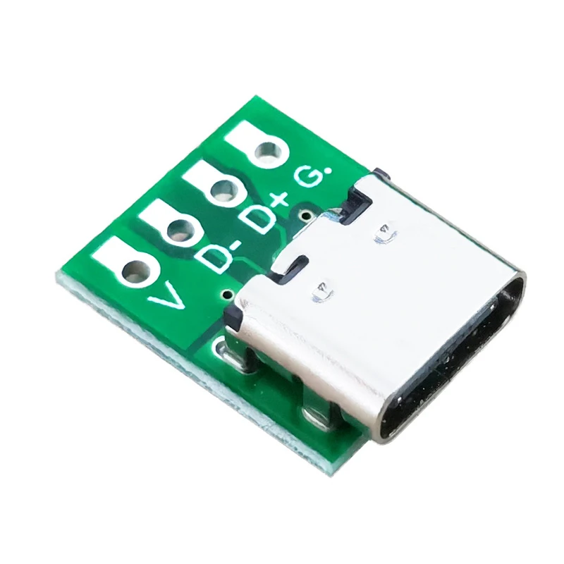 Conector USB 3,1 tipo C, adaptador de placa PCB de prueba de 16 pines, enchufe hembra tipo C para línea de datos, transferencia de Cable DIY, 1/5/10 Uds. - imagen 4