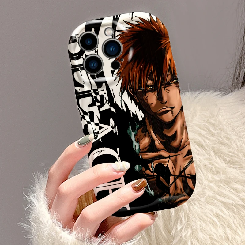 Bleach Cool Art Anime Comic para Apple iPhone 15 14 13 12 11 XS XR X Pro Max Plus Wave Oil Phone Case - imagen 3