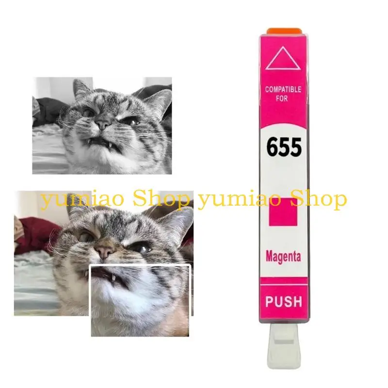 cartucho alto rendimiento 587B 655 655XL funciona con HP655 Deskjet 3525 5525 4615 - imagen 5