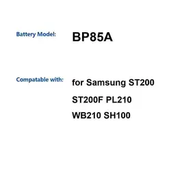 Batería Samsung BP85A para ST200, PL210 y WB205 – Alta capacidad