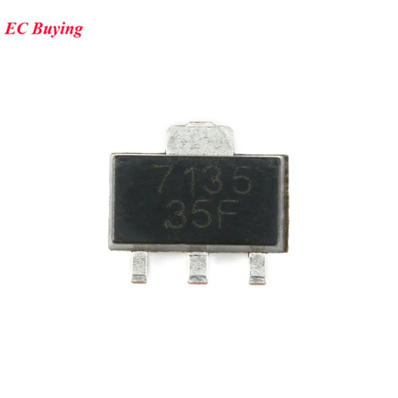 Chip de Controlador LED de alta potencia IC, nuevo y Original, AMC7135, AMC7135PKFT, SOT89, MEL7135, L7135, SOT 89, corriente constante, 350mA/2,7-6V, 10/1 piezas - imagen 2