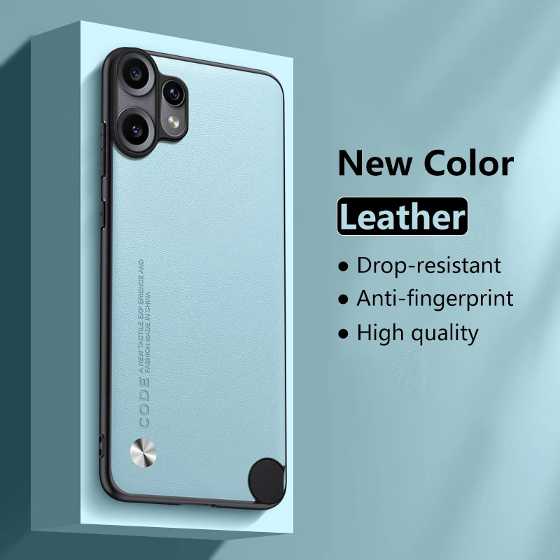 Funda de cuero para Nothing CMF Phone 2 Pro 5G fibra de carbono silicona suave funda dura a prueba de golpes para teléfono NothingCMFPhone2Pro 5G A001 - imagen 2