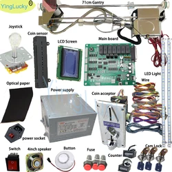 Kit Máquina Garras Arcade DIY – Joystick LED y Sensor Monedas