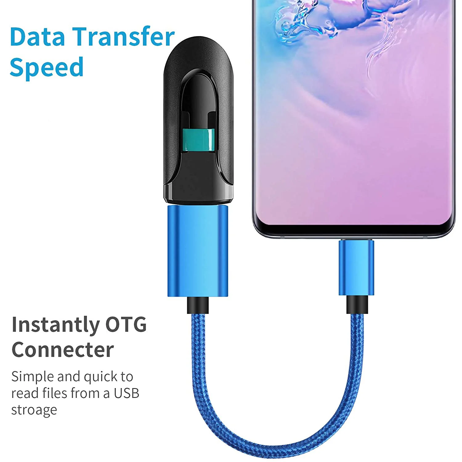 Cable adaptador OTG tipo C a USB 3,0 para Samsung, Xiaomi, Android, unidad Flash de teléfono, convertidor de Cable de datos OTG para iPad, MacBook Pro - imagen 2