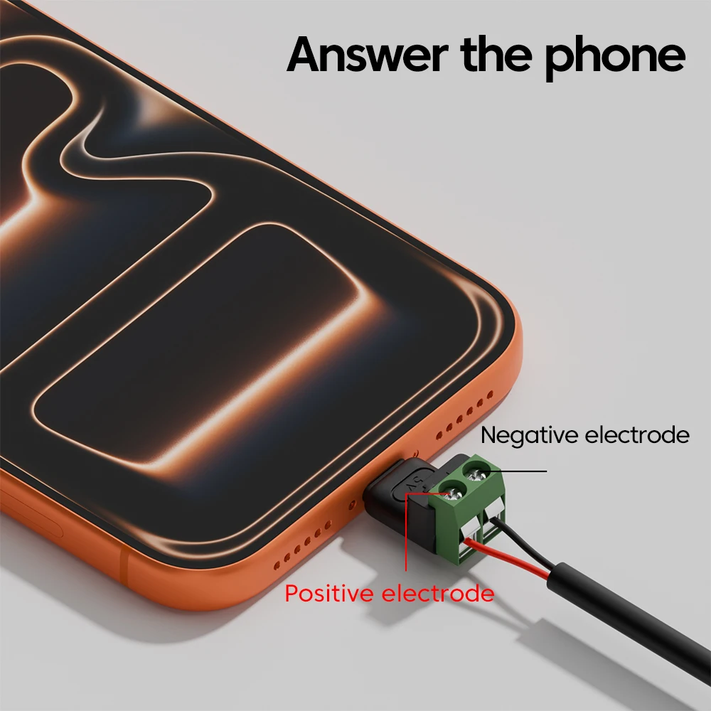 Adaptador de Terminal verde sin soldadura tipo C macho a 2 pines 5V conector rápido USB para conversión de carga de teléfono móvil y ordenador - imagen 2