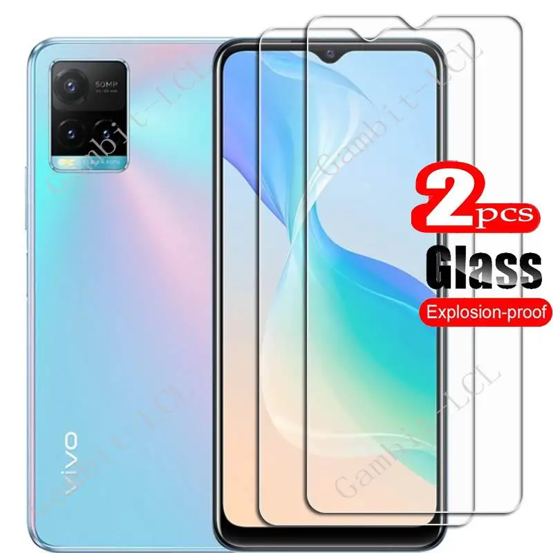 Protector de pantalla para Vivo Y33s 4G V2109, película protectora de vidrio templado 9H de 6,58 pulgadas para VivoV33S Y33T T2x T1x, 2 piezas