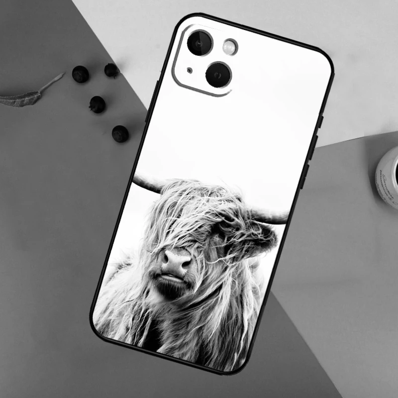 Highland Cows funda de teléfono para iPhone, 11, 12, 13, 14, 16, 15 Pro Max, Mini, 7, 8 Plus, X, XR, XS, Max - imagen 3