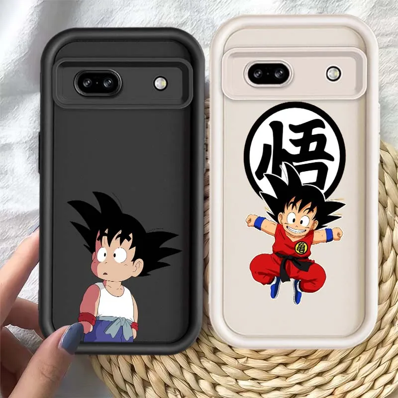 D-Dragon Ball dibujos animados Goku para Google Pixel 9 8 7 8A 7A Pro XL Eye Ladder funda de teléfono