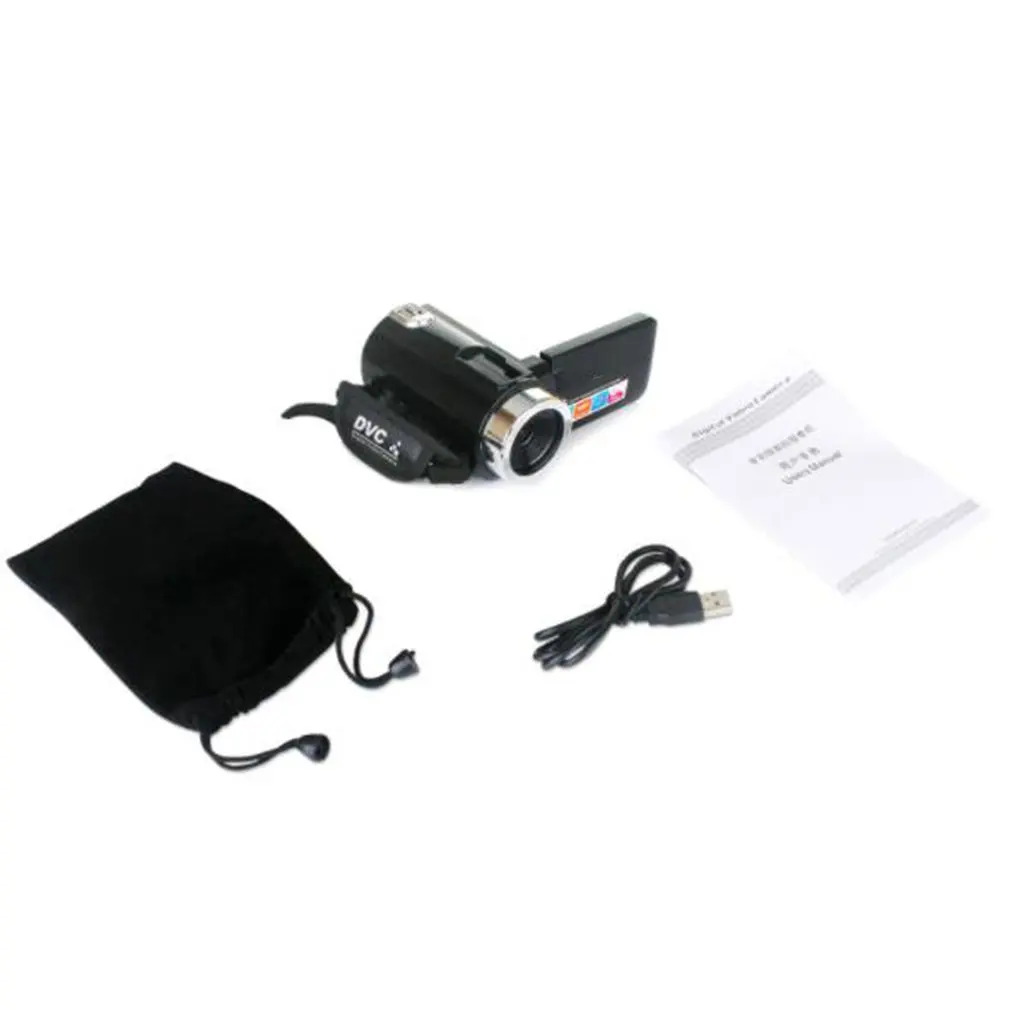 Una cámara negra con una correa y una bolsa