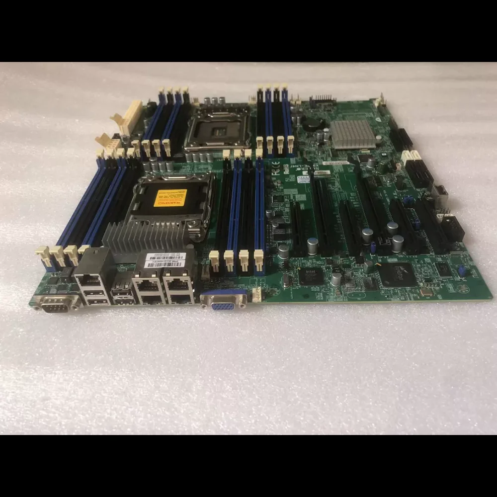 Placa base del servidor E5-2600 Familia ECC LGA2011 DDR3 8x SATA2 y 2x puertos SATA3 X9DRE-LN4F - imagen 3