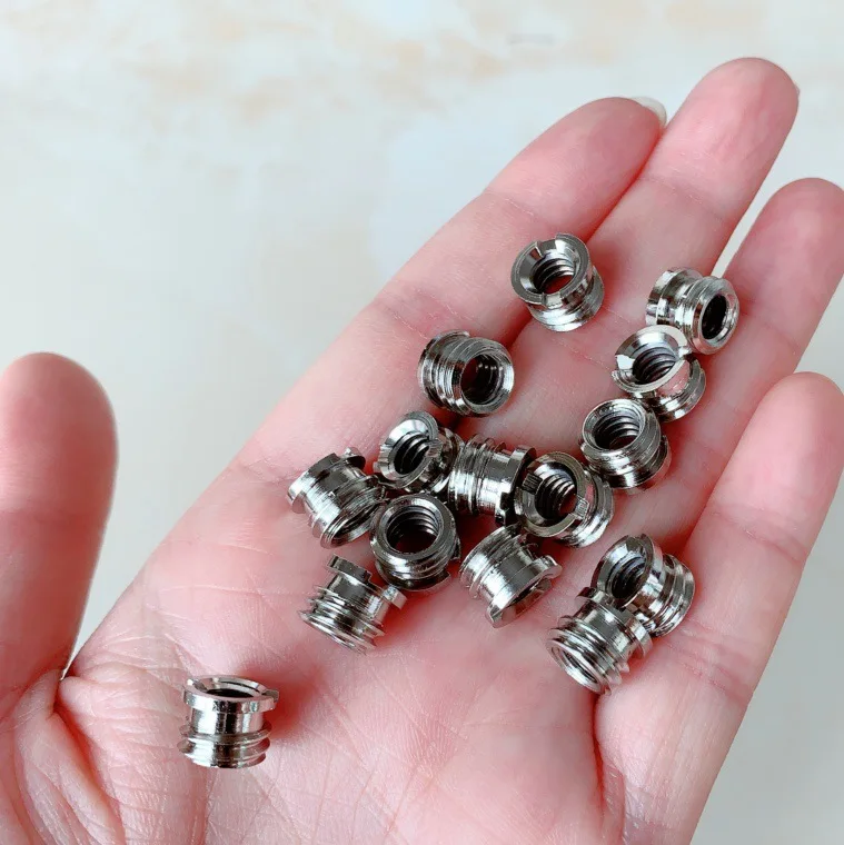 ‌ Paquete de 10 convertidores de casquillo adaptador de tornillo de 1/4" a 3/8" para cámaras y trípodes DSLR - imagen 2
