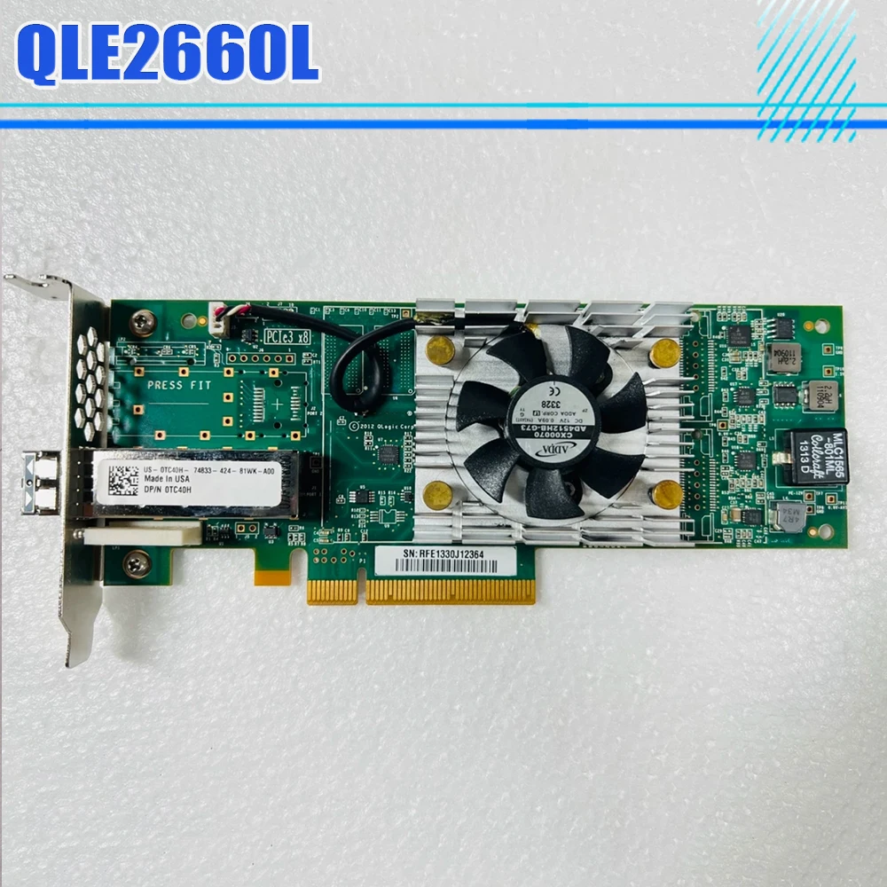 Para DELL QLE2660L 0TC40H 0H28RN 00187V 04MNKF 16G Tarjeta de fibra óptica HBA de un solo puerto - imagen 2