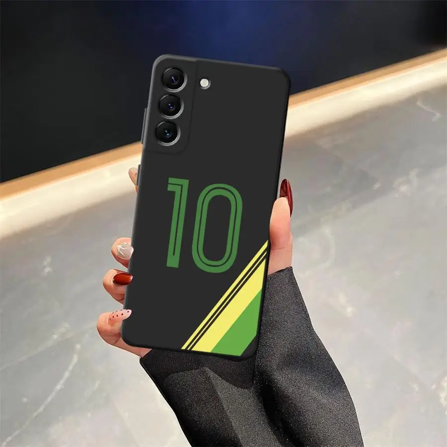 Funda con número de pie para Samsung Galaxy A04 A20 A13 A70 A40 A16 A05 A10 A12 A50 A30 A15 A06 A17, funda negra suave para teléfono - imagen 5