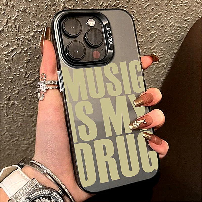 Funda de teléfono Love Music English para Samsung Galaxy A36 A33 A55 A16 A34 S25 Ultra S24 FE S23 S22 S21 Plus, funda creativa de moda - imagen 2